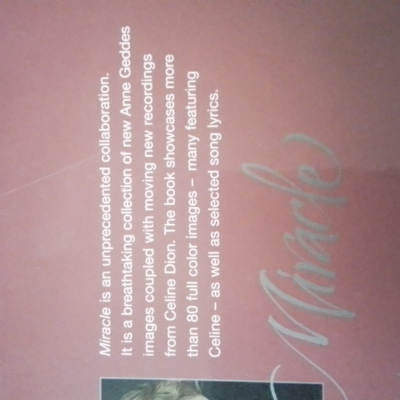Anne Geddes & Celine Dion MIRACLE A Celebration of New Life hardcover book - Picture 3 of 8
